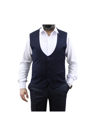 Mentor Regalo Büyük Beden U Yaka Yelek Laci̇Vert 550177