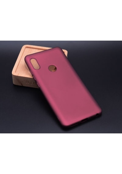 Redmi Note 5 Pro Kılıf Esnek Yapılı İnce Slim Silikon Kapak Ryc/premier Bordo