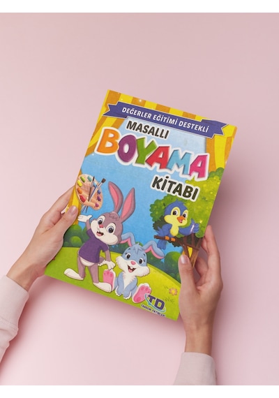 Değerler Eğitimi Destekli Masallı Boyama Kitapları 5'li Takım