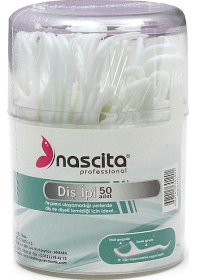 Nascita Kürdanlı Diş İpi Silindir Kutu 50'li