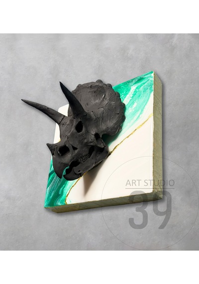 3d Triceratops Kafatası Altın Varaklı Epoksi Duvar Tablosu, El Yapımı Heykelsi Sanat Eseri, 25x25 Cm, Modern & Statement Tasarım 25 x 25 3d Triceratops Kafatası Altın Varaklı Epoksi Duvar Tablosu, El Yapımı Heykelsi Sanat Eseri, 25x25 Cm, Modern & Statement Tasarım 25 x 25