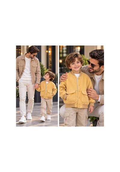 Messlife Cepli Erkek Çocuk Bomber Ceket Turuncu - 931943746 Turuncu