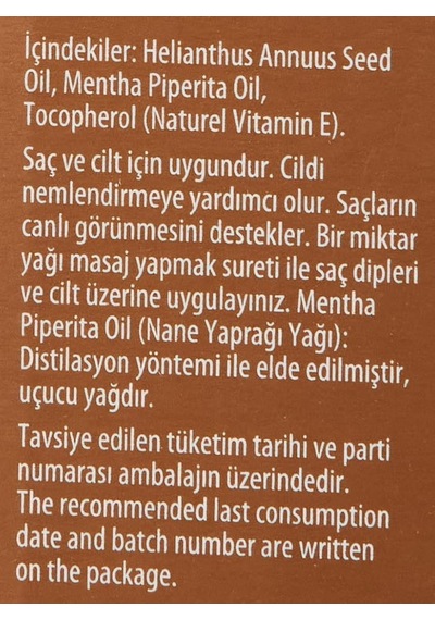 Nane Yaprağı Yağı 20 Ml Diğer 87175785