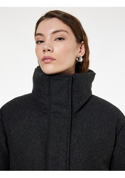 Koton Koyun Yünü Karışımlı Cepli Dik Yaka Uzun Kollu Oversize Kaşe Mont Antrasit 6wak00227ew 939 Koton Koyun Yünü Karışımlı Cepli Dik Yaka Uzun Kollu Oversize Kaşe Mont Antrasit 6wak00227ew 939