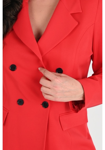 Kadın Astarlı Büyük Beden Blazer Ceket 0101-1 001