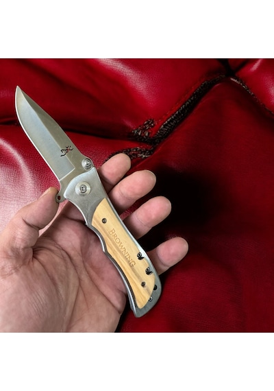 Browning Kahve Mm16 Kamp Çakı Kahverengi