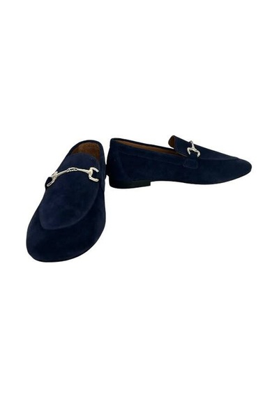Kemal Tanca 877 9674 Kadın Hakiki Deri Loafer Ayakkabı Lacivert
