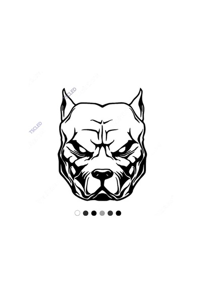 Kızgın Duran Bulldog Köpeği Etiket Sticker 17Cm