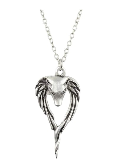 Anubis Ölüm ve Ceza Tanrısı Antik Gümüş Kaplama Unisex Kolye Gümüş