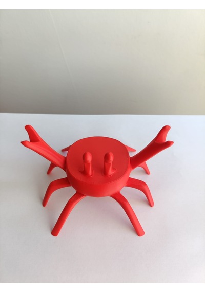 Yengeç Kaşık Tutucu 3d Baskı Mutfak Kaşık Standı Kırmızı
