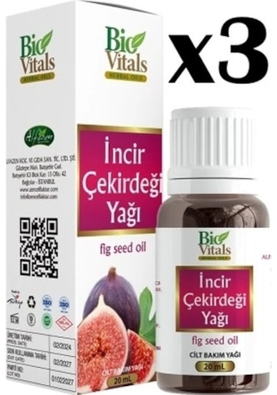 Bio Vitals İncir Çekirdeği Yağı 3 x 20 ML