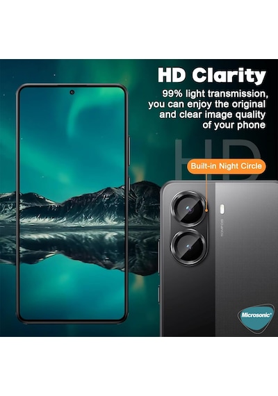 Microsonic Xiaomi Poco X7 Pro Tekli Kamera Lens Koruma Camı