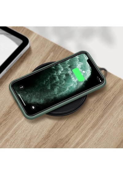 Apple Uyumlu iPhone 11 Pro Max 6.5 JacquenIçi Kadife Silikon Kilif 264633119 - Kampanya-Renk / Cam Ekran Koruyucu(+15)-Lacivert