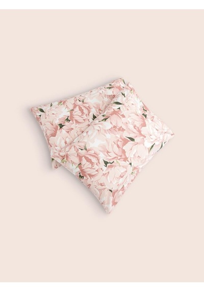Yastık Kılıfı 2 Li Mariel Percale Baskılı %100 Pamuk 50x70 Cm Somon