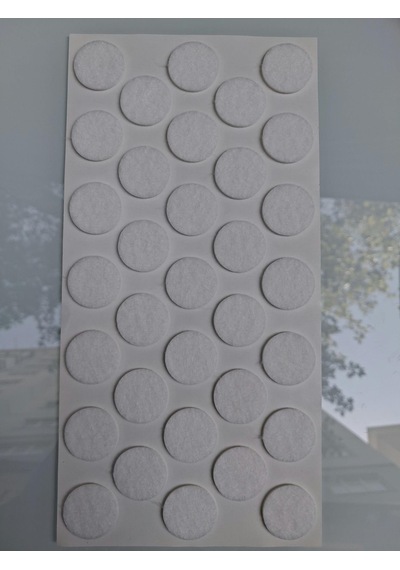 Keçe 90745 Hrd 4 Paket 24 Mm Beyaz Masa Sandalye Koltuk Baza Ayak Çizdirmez Yapışkanlı