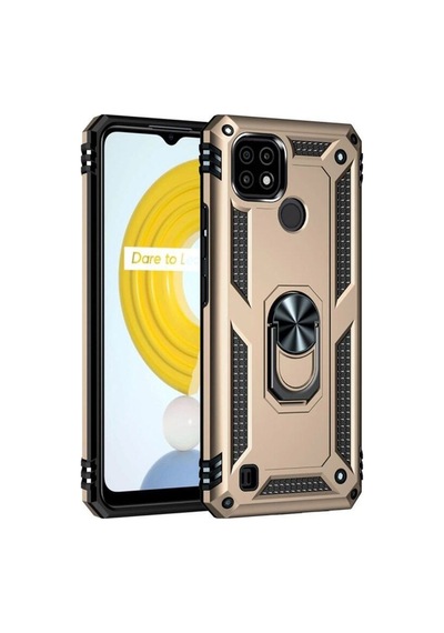 Realme C21 Kılıf Sofya Yüzüklü Silikon Kapak