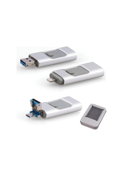 202 Usb 2.0 Bellek, 16 Gb, Lightning, Otg, Type-c, Micro Sd Ve Kart Okuyucu