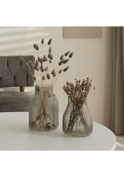 Karaca Home Ella Vazo Gri 12,5x16 cm