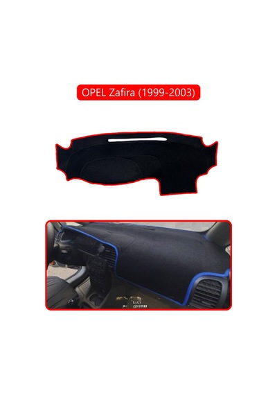 Opel Zafira 1999-2003 Torpido Koruma Halısı Kırmızı Kenar