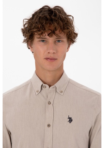 U.s. Polo Assn. Erkek Bej Gömlek Basic 50316721-vr011 Bej U.s. Polo Assn. Erkek Bej Gömlek Basic 50316721-vr011 Bej