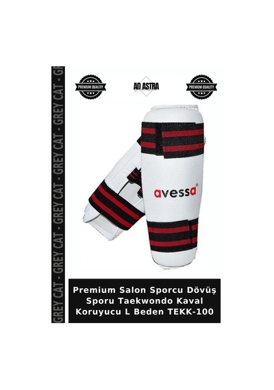 Premium Salon Sporcu Dövüş Sporu Taekwondo Kaval Koruyucu L Beden Tekk-100 Çok Renkli