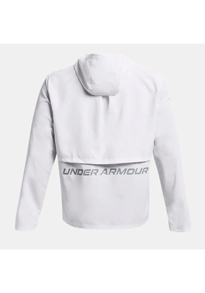 Under Armour Launch Kapüşonlu Erkek Rüzgarlık Beyaz