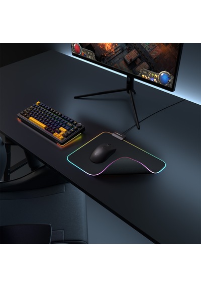 Northcity Rampage Mp-23 Blıtz M Rgb Gaming Mouse Pad - 252x328mm Siyah Anti-slip 170g li