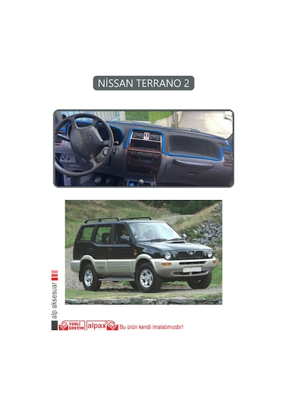 Nissan Terrano 2torpido Koruma Halısı Gri Kenar