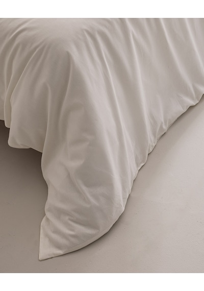 Madame Coco Manon King Size Ranforce Düz Nevresim Ekru