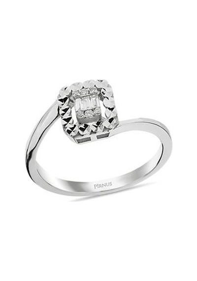 Pirnus Diamond  Baget Yüzük 14 Ayar Altın Gramı : 2.33