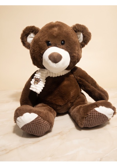 Peluş 45 Cm Atkılı Ayıcık Kahverengi