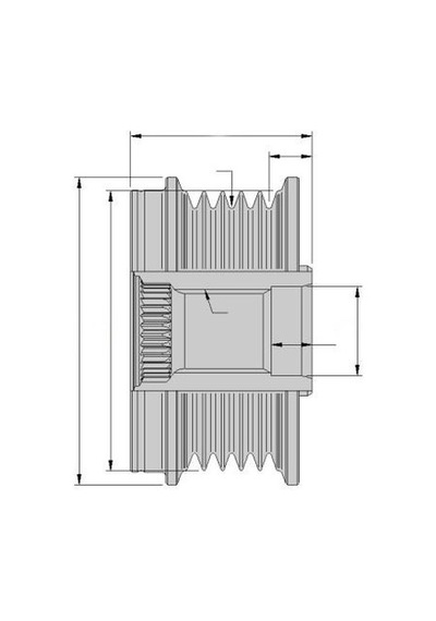 HELLA 9XU358039-111 ALTERNATÖR KASNAĞI GM GM 1204643-55565443-555