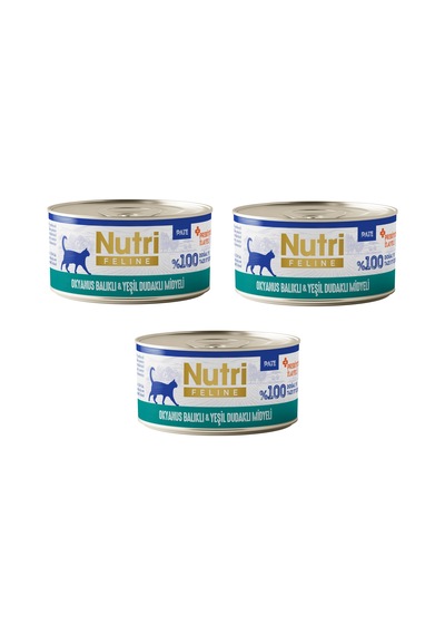 Nutri Feline Okyanus Balıklı Ve Midyeli Pate Tahılsız Yetişkin Kedi Konservesi 70 G X 3 Adet