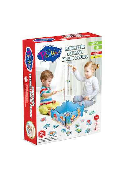 Ony-381 Ahşap Manyetik Tutmalı Balık  Oyunu