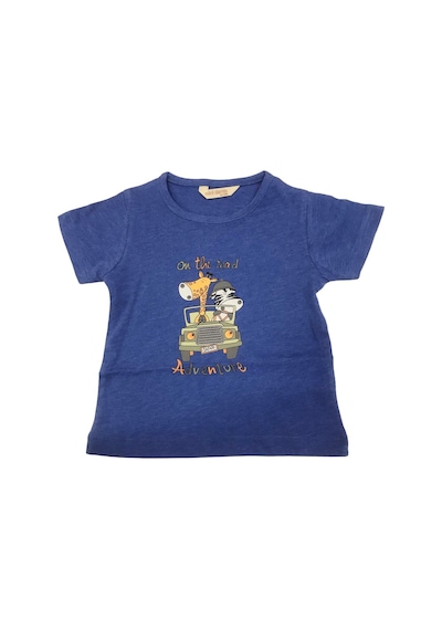Mini Damla T-shirt Safari Kırçıllı Mavi Saks