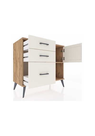 Hyperion Şifonyer Tek Raflı 3 Çekmeceli Tek Kapaklı 88x44x80 Çam-aytaşı Aytaşı Hyperion Şifonyer Tek Raflı 3 Çekmeceli Tek Kapaklı 88x44x80 Çam-aytaşı Aytaşı