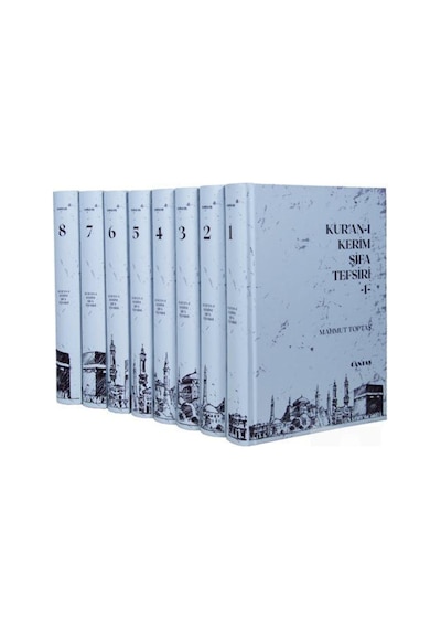 Kur'an-ı Kerim Şifa Tefsiri Seti - 8 Kitap Takım - İlaveli Yeni Baskı - Mahmut Toptaş - Cantaş Yayınları