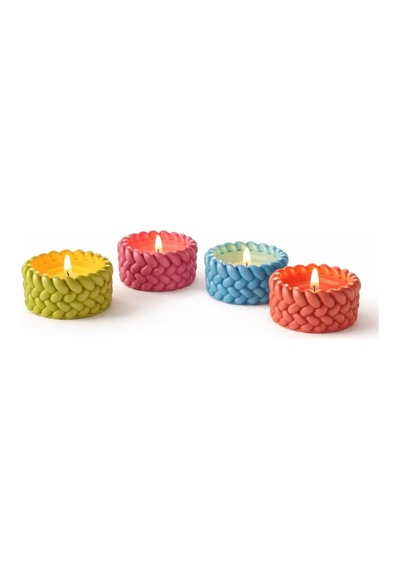 4'lü Renkli Tealight Mumluk Seti Dekoratif Taş Mumluk, Modern Ev Dekoru, Masa & Salon Dekorasyonu İçin Mumluk Se Diğer