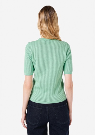 Colin's Colins Slim Fit Bisiklet Yaka Yeşil Kadın Kazak Cl1067359 Apple Green Elma Yeşili