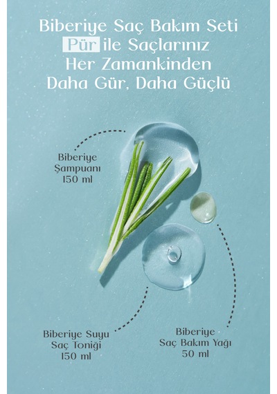 Mecitefendi Biberiye Şampuan 150 ML + Biberiye Serumu 50 ML + Tonik 150 ML