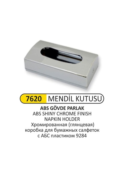 Krom Kaplama Mendil Kutusu