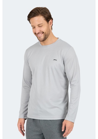 Slazenger Odın I Erkek Gri Tişört Gri