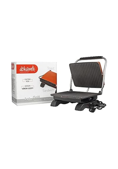Dt 30 Siyah 1800 W Organik Döküm Tost Makinesi