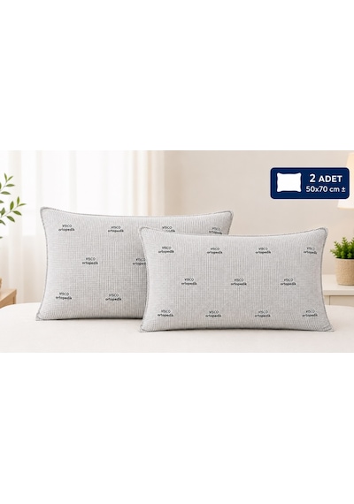 2li Set Lüx Medikal Ortopedik Visco Dolgulu Yastık 50x70 Çok Renkli