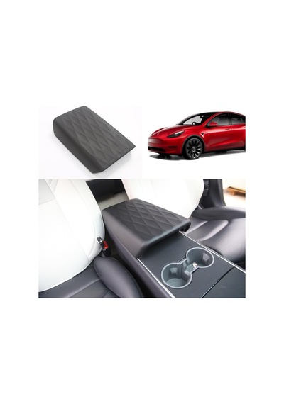 Tesla Model Y/model 3 İçin Kol Dayama Koruma Kapağı, Mat Siyah