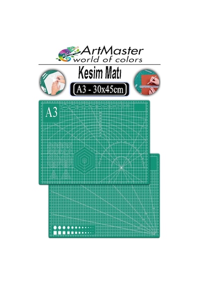 A3 Kesim Matı 1 Adet 30x45 Cm Çift Taraflı Çizim Matı Kesim Altlığı Kesme Madı Kesim Tablası Proje Etkinlik