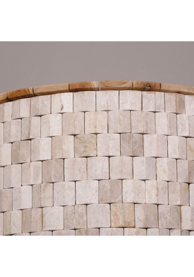 Solid Wood Sehpa & Gizli Saklama 50x60 Cm Beyaz