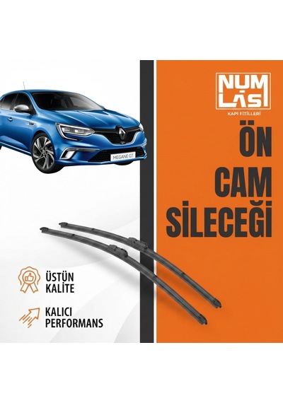 Renault Megane 4 Gt Ön Cam Silecek Takımı Numlas-a Kalite-nm0397