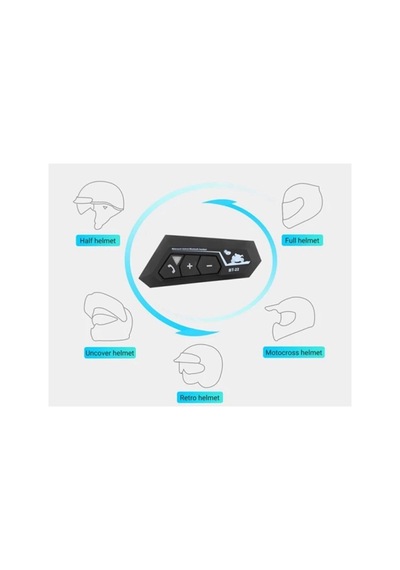 Bt22 Kask Kulaklık Bluetooth Motosiklet Kulaklık 5.0 Bluetooth Interkom Motorsiklet Kulaklık İtem0015kbt22