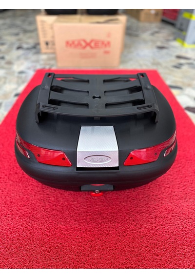45 Litre Motosiklet Sırtlıklı+ped Full Topcase Çanta Siyah